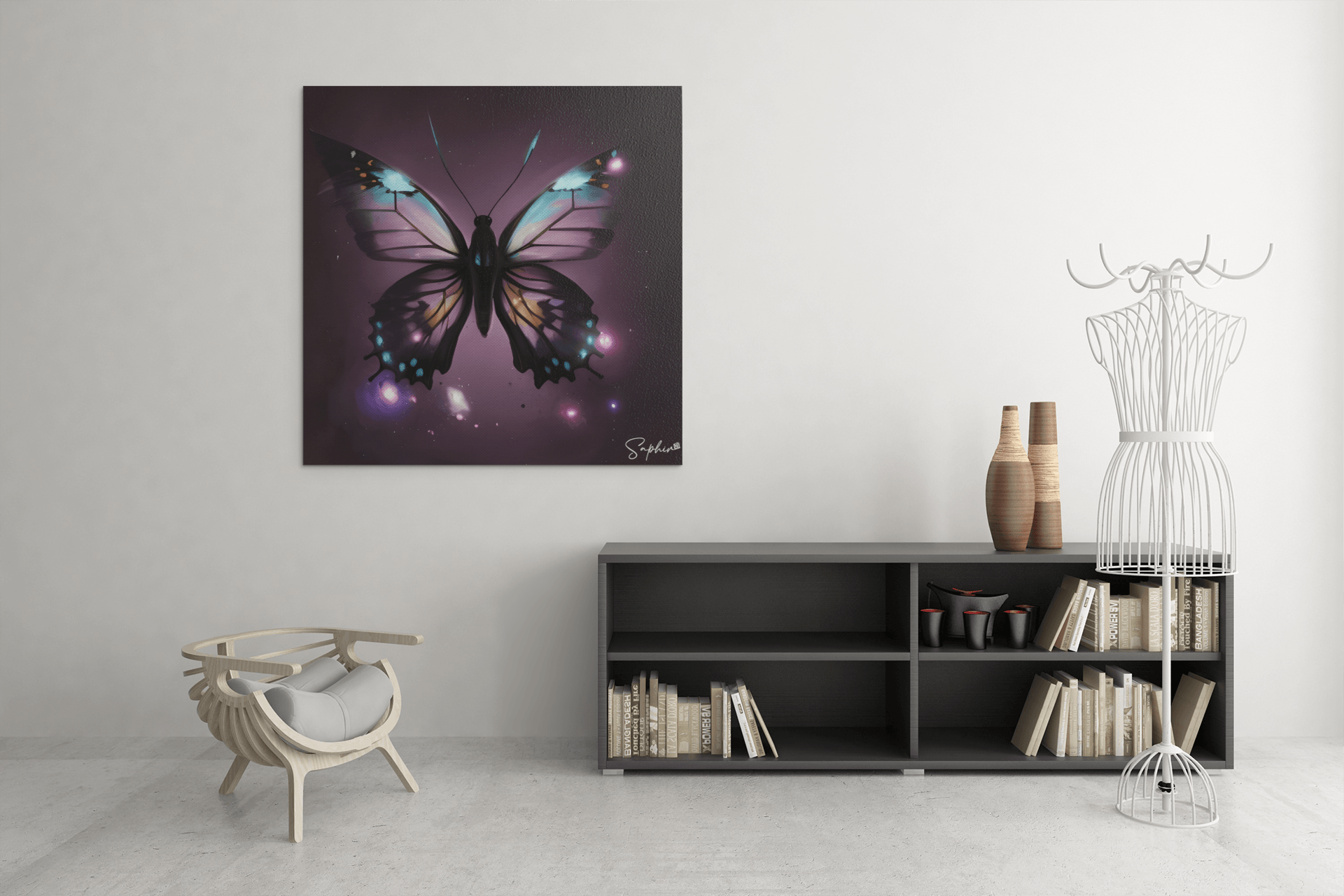 Purple-Butterfly - Saphir-Shop.de